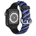 Apple Watch Twisted Silicone Strap (Black/Blue)