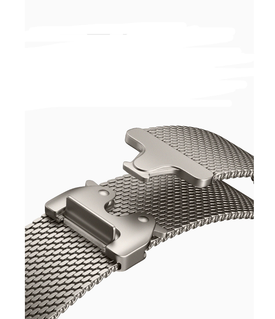 Apple Watch Modern Milanese Strap (Titanium)