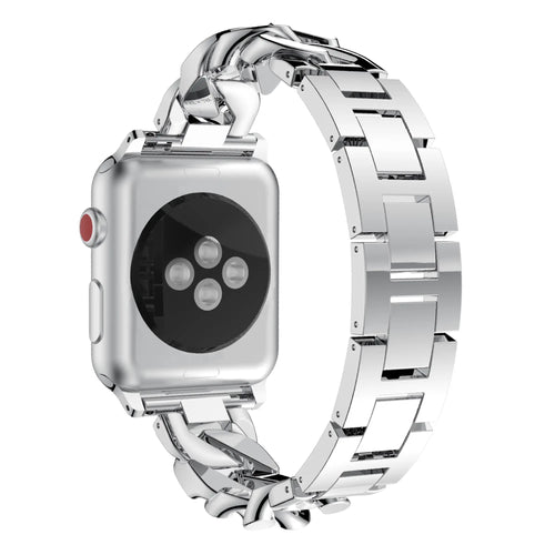 Bandz Apple Watch Chain Diamond Strap (Silver)
