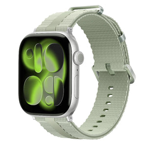 apple watch silicone band light green