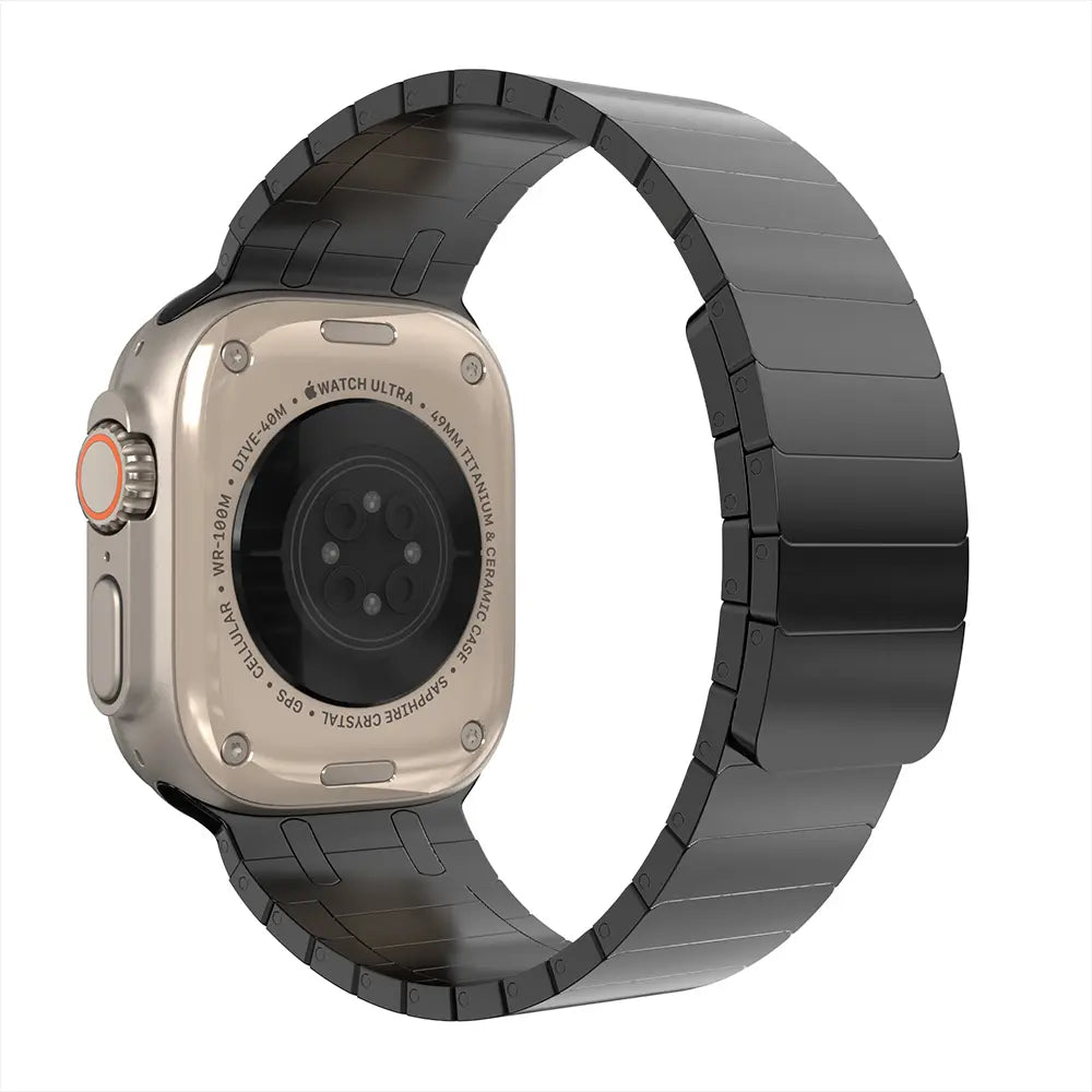 Apple Watch Premium Magnetic Steel Strap (Black)