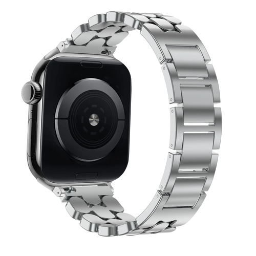 Bandz Apple Watch Steel Strap 'Oval' (Silver)
