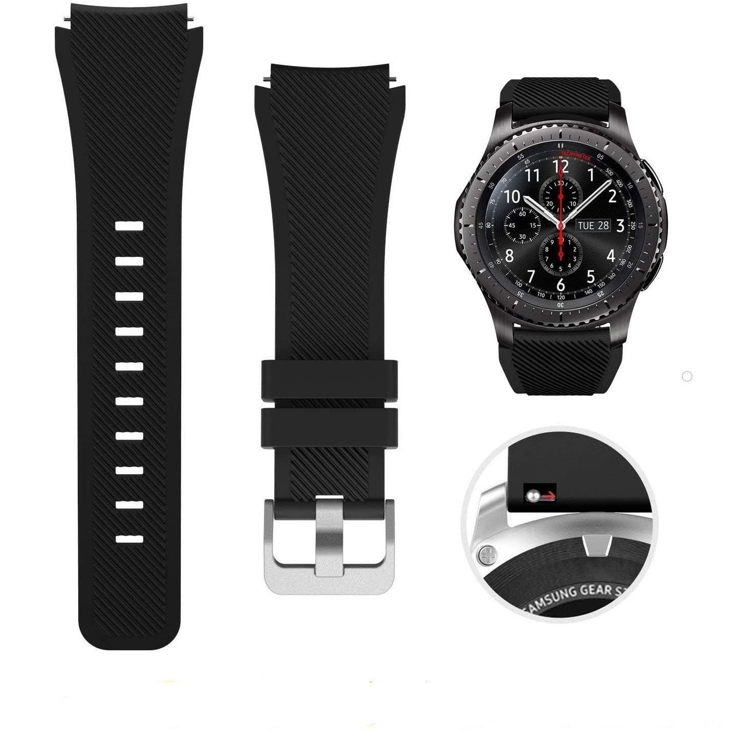 armband-watch-gt-3-silikon-schwarz