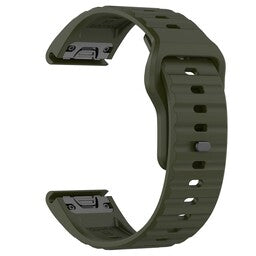 Garmin Instinct 3 - 45mm Outdoor Silicone Strap (Army Green)