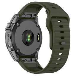 Garmin Instinct 3 - 45mm Outdoor Silicone Strap (Army Green)