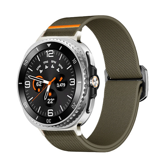 Samsung Galaxy Watch 8 Classic Elastic Strap (Army Green)