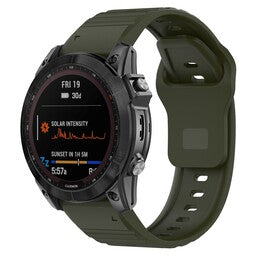 Garmin Instinct 3 - 50mm Outdoor Silicone Strap (Army Green)