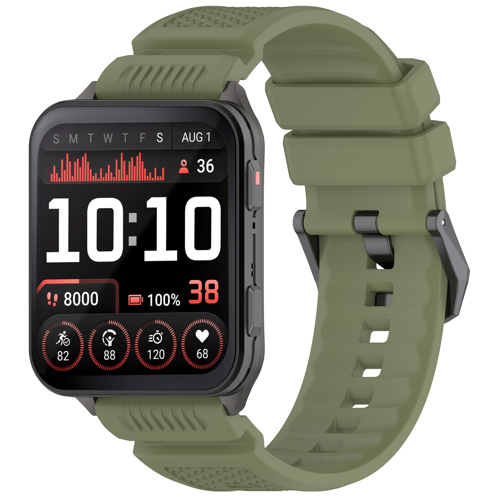 Garmin Venu X1 Silicone Strap (Army Green) - Main Image