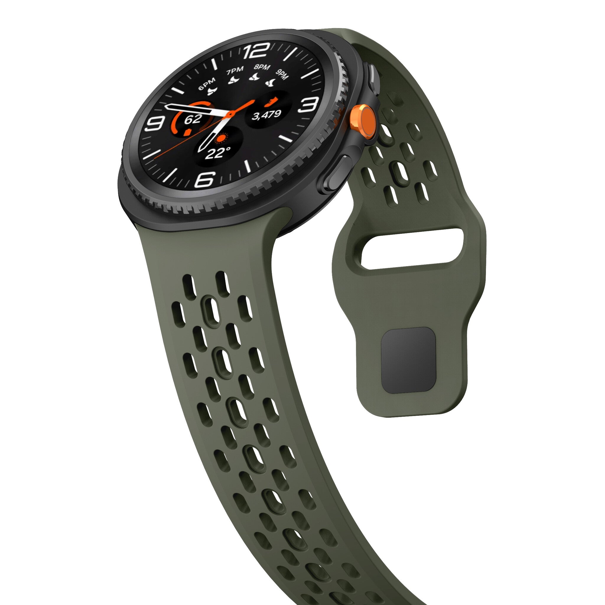 Samsung Galaxy Watch 8 Classic Silicone Air Strap (Army Green)