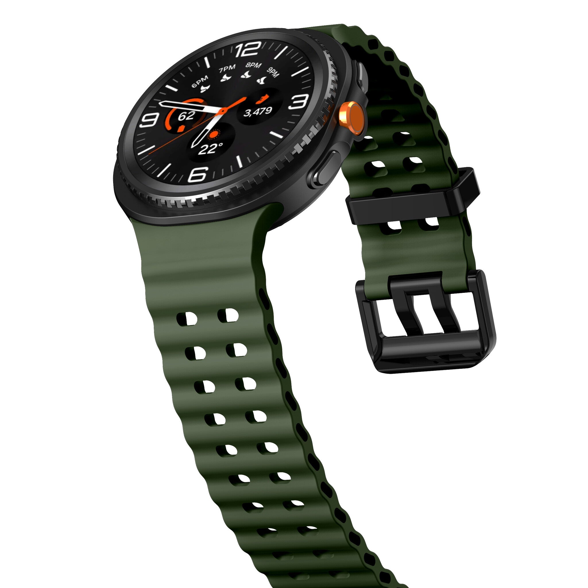 Samsung Galaxy Watch 8 Classic Ocean Strap (Army Green)