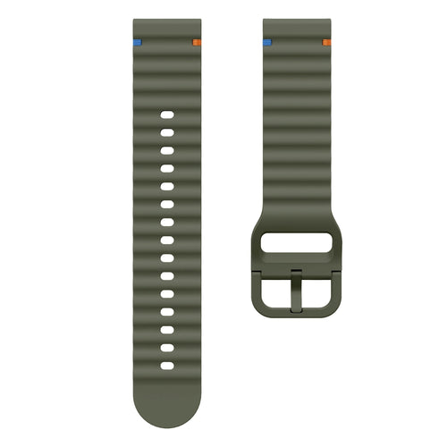 Coros Apex 2 Wave Silicone Strap (Army Green)