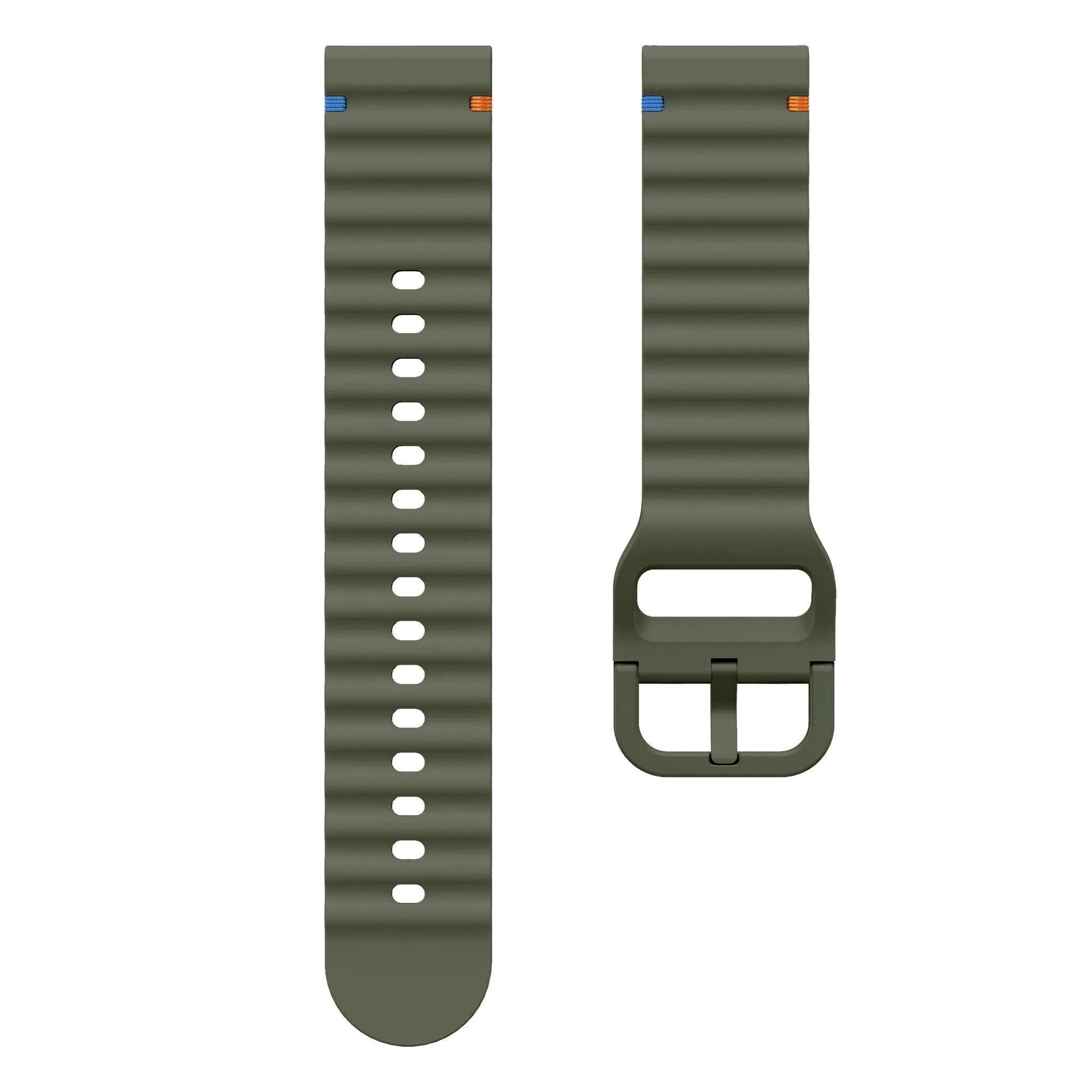 Coros Apex 2 Wave Silicone Strap (Army Green)