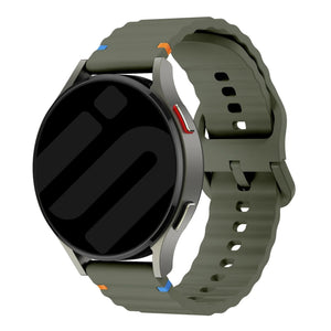 Coros Apex 42mm Wave Silicone Strap (Army Green)