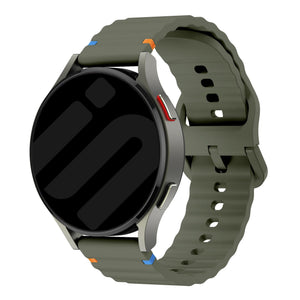 Amazfit Balance 2 Wave Silicone Strap (Army Green)