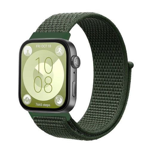 Huawei Watch Fit 5 Nylon Strap (Dark Green)