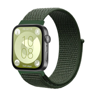 Huawei Watch Fit 3 Nylon Classic Strap (Dark Green)