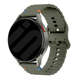 Huawei Watch GT Wave Silicone Strap (Army Green)