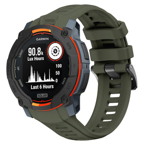 Garmin Instinct 3 - 50mm Silicone Strap 'Perfect Fit' (Army Green)