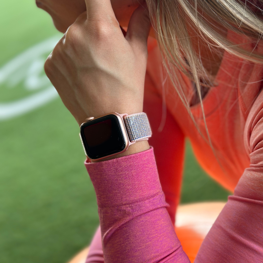 Watch Strap Pink Sand Loop Sport Loop Bright Pink Apple Watch Band