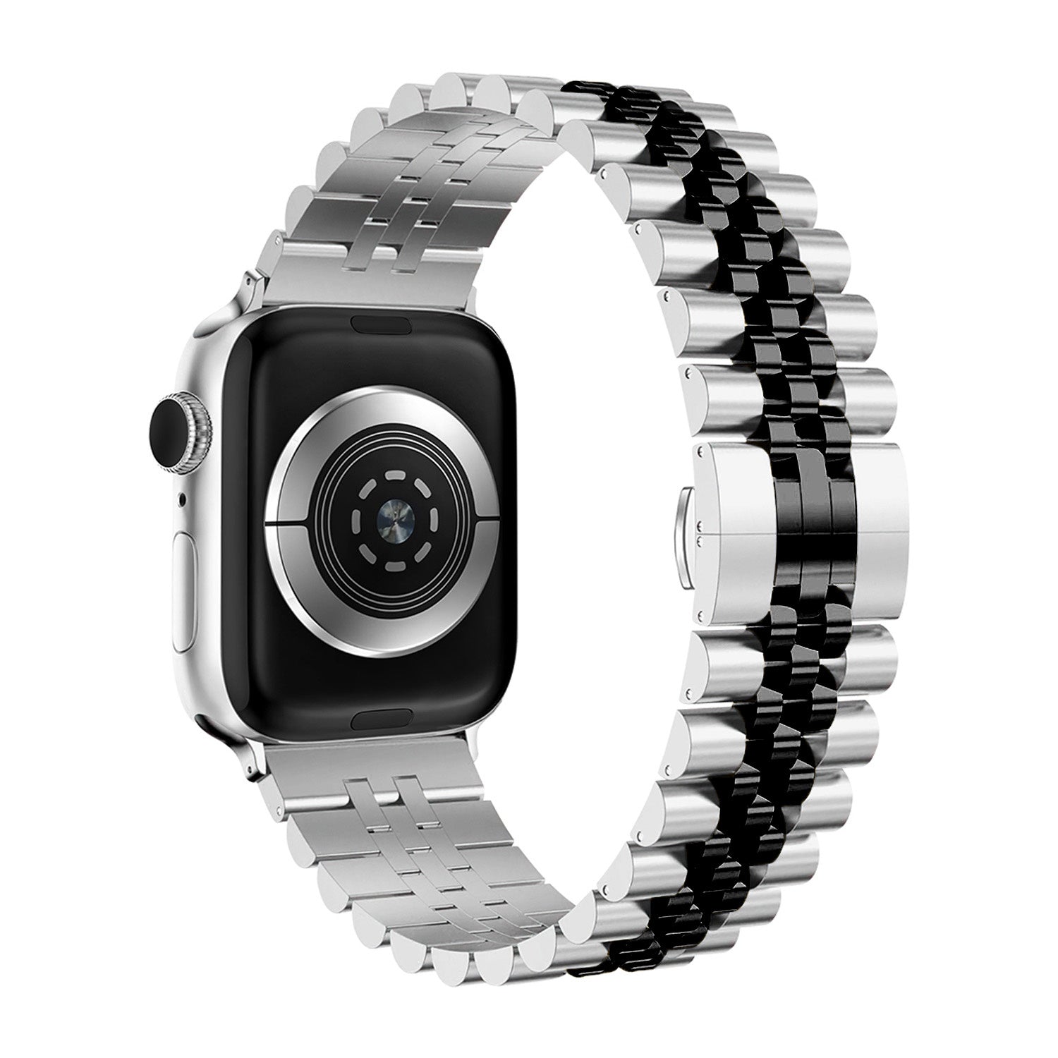 Apple Watch Steel Strap Jubilee (Silver/Black)