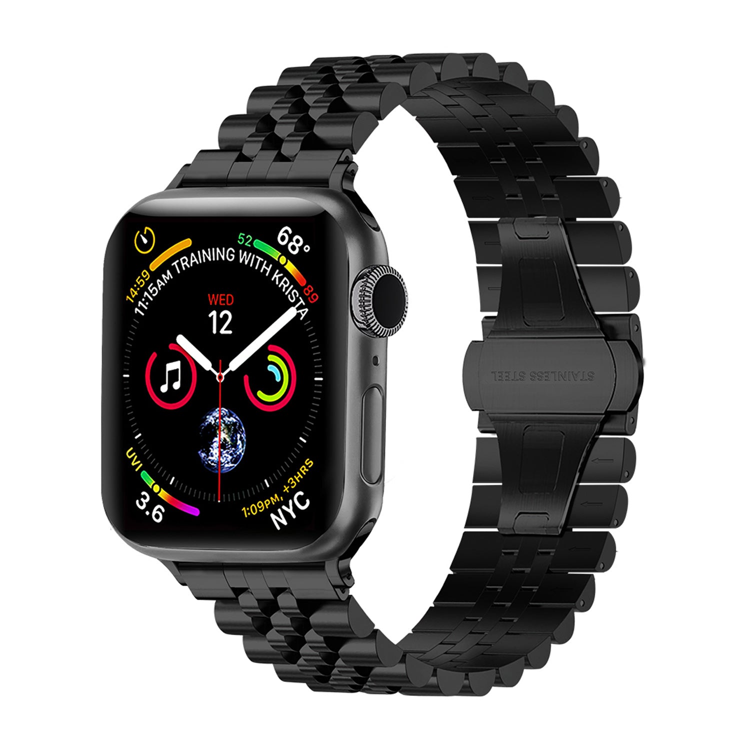 Apple Watch Ultra Steel Strap Jubilee (Black)