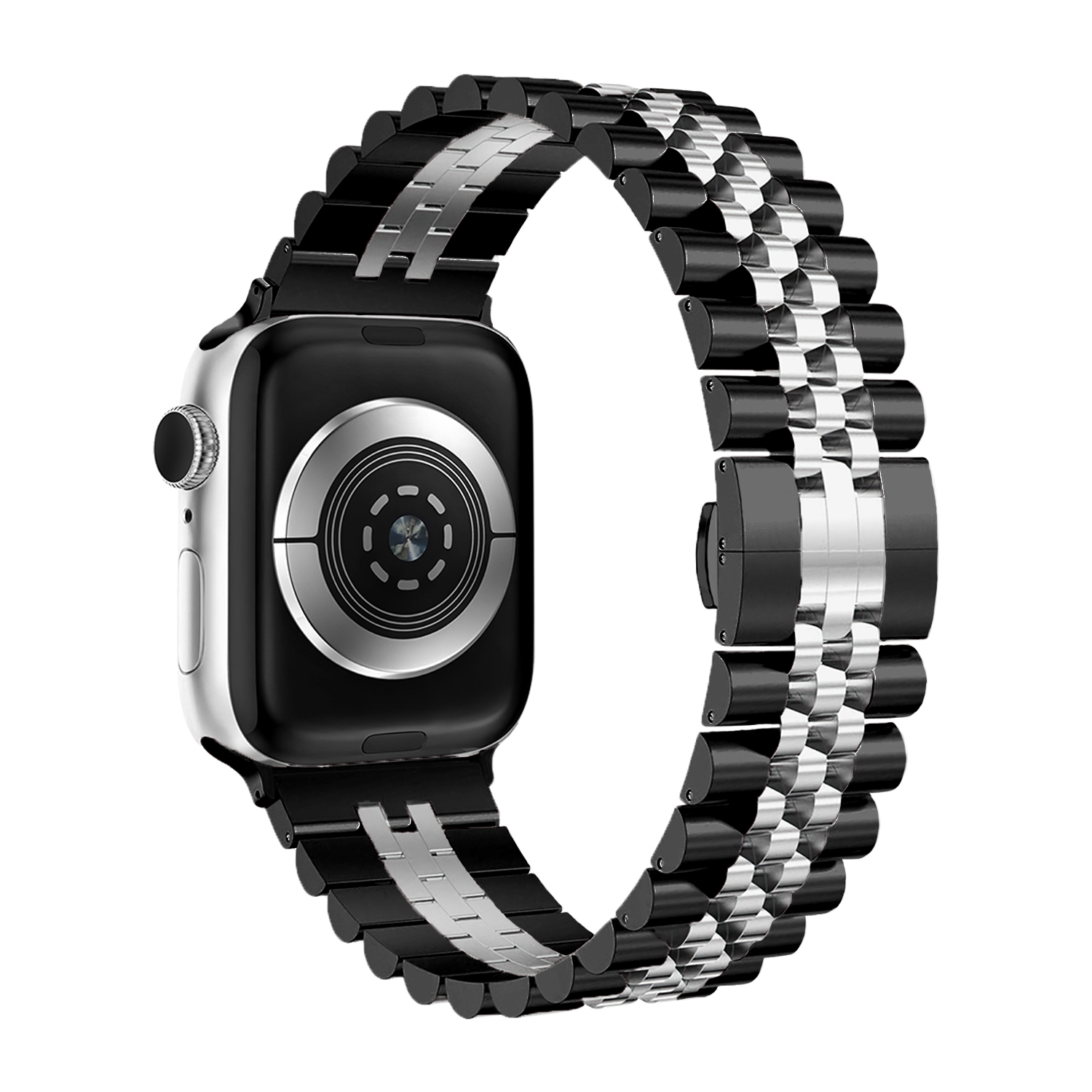 Apple Watch Ultra Steel Strap Jubilee (Black/Silver)