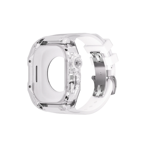 Reqior Apple Watch 45mm Polymer Case with Rubber Strap (Transparent)