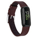 Fitbit Inspire 3 Leather Strap (Dark Brown)