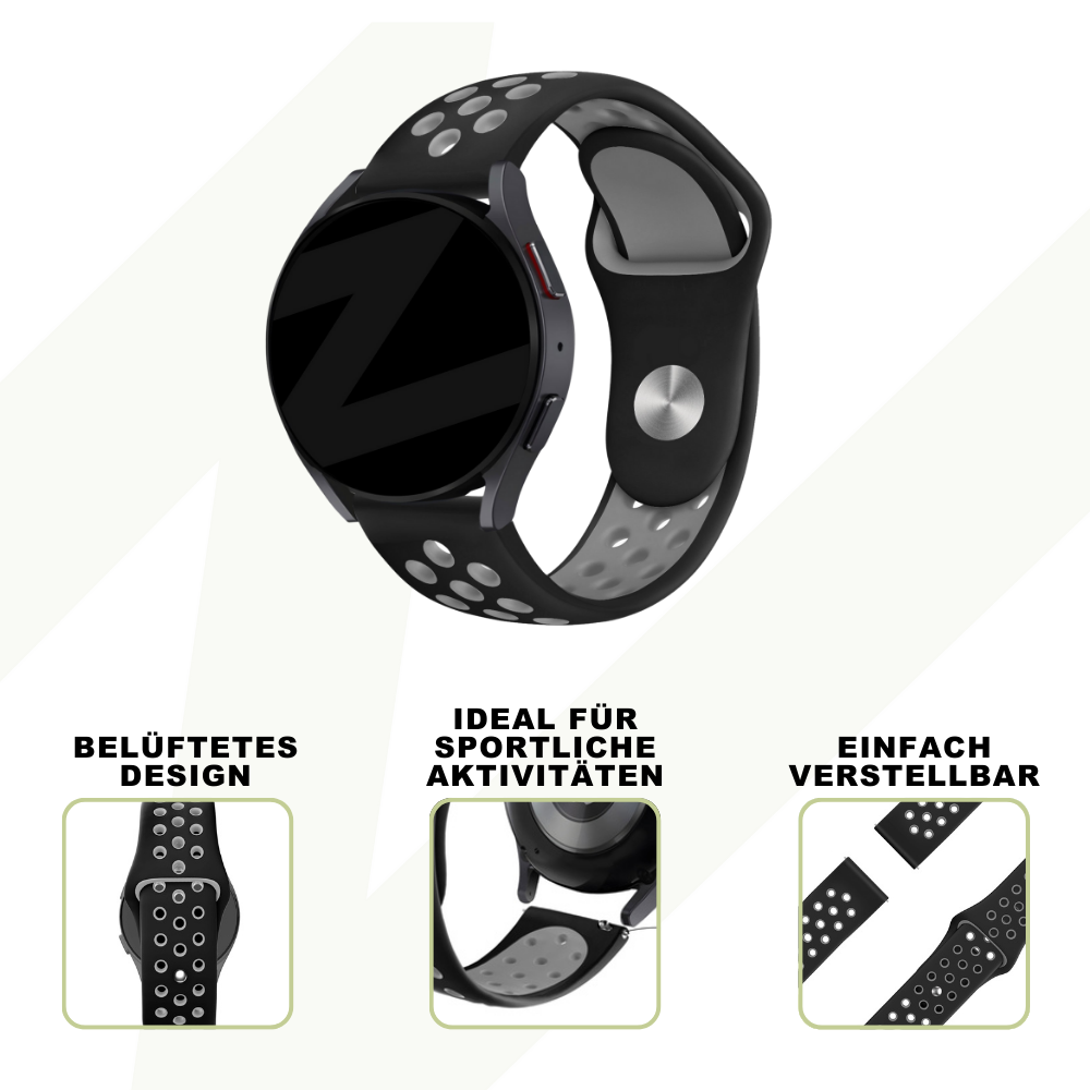 Bandz Coros Pace 2 Sport Strap 'Deluxe' (Black/Grey)