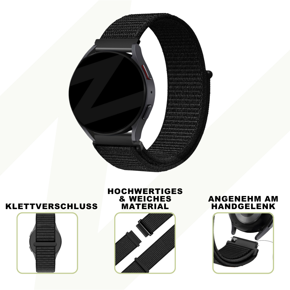 Bandz Coros Pace 2 Nylon Loop Strap (Black)
