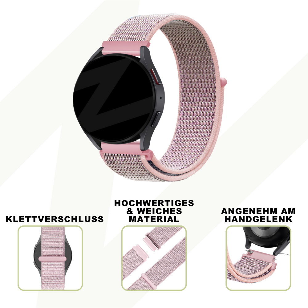 Bandz Coros Pace 2 Nylon Loop Strap (Pink)
