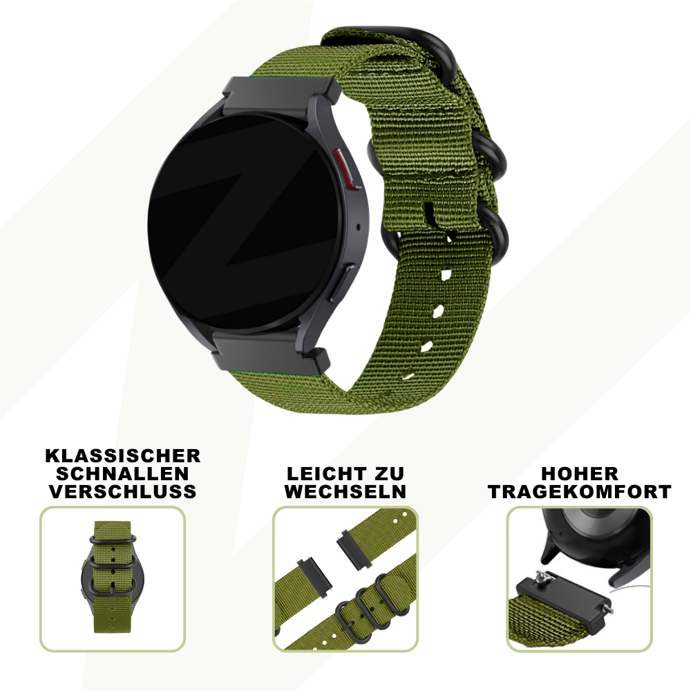 Bandz Coros Pace 2 Nylon Strap with Buckle (Green)