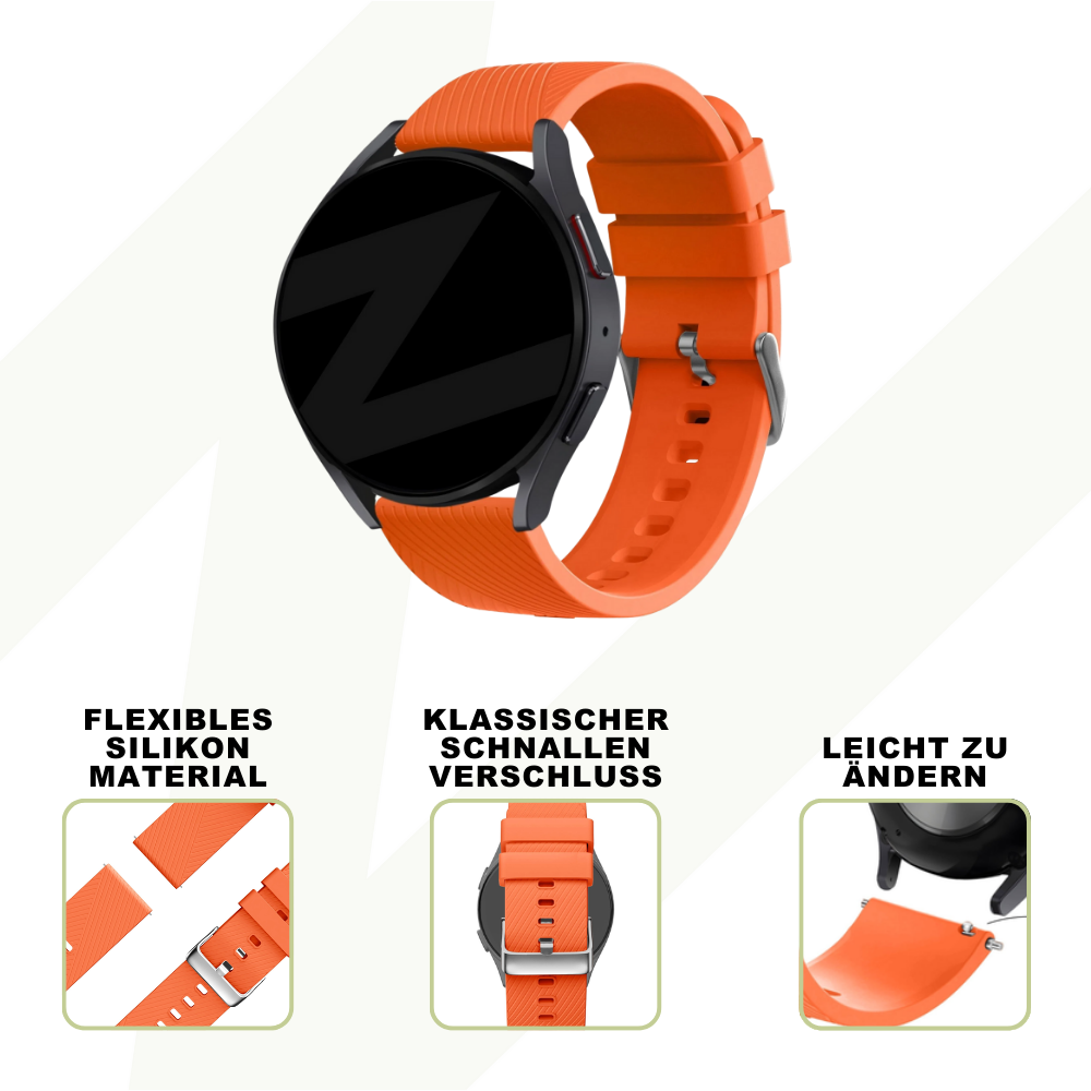 Bandz Suunto Vertical Silicone Strap 'Deluxe' (Orange)