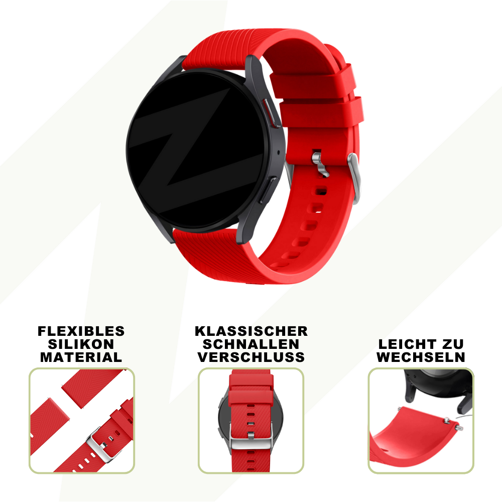 Bandz Suunto Vertical Silicone Strap 'Deluxe' (Red)