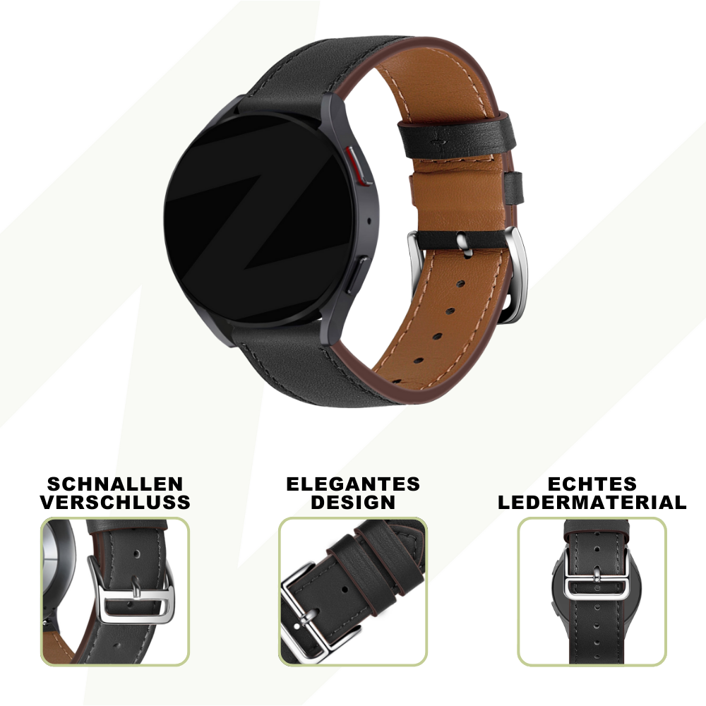 Bandz Coros Apex 2 Pro Leather Strap 'Deluxe' (Black)