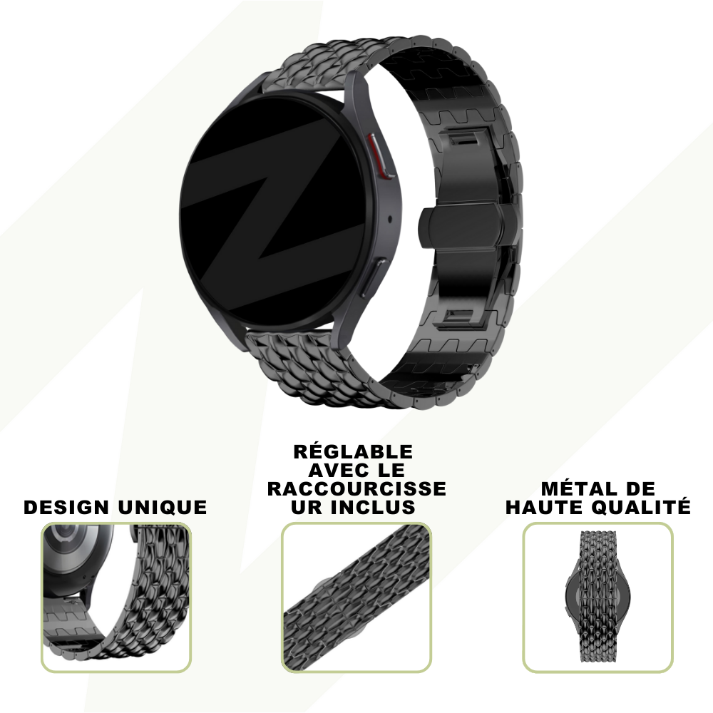 Bandz Coros Apex 2 Pro Steel Strap 'Dragon' (Black)