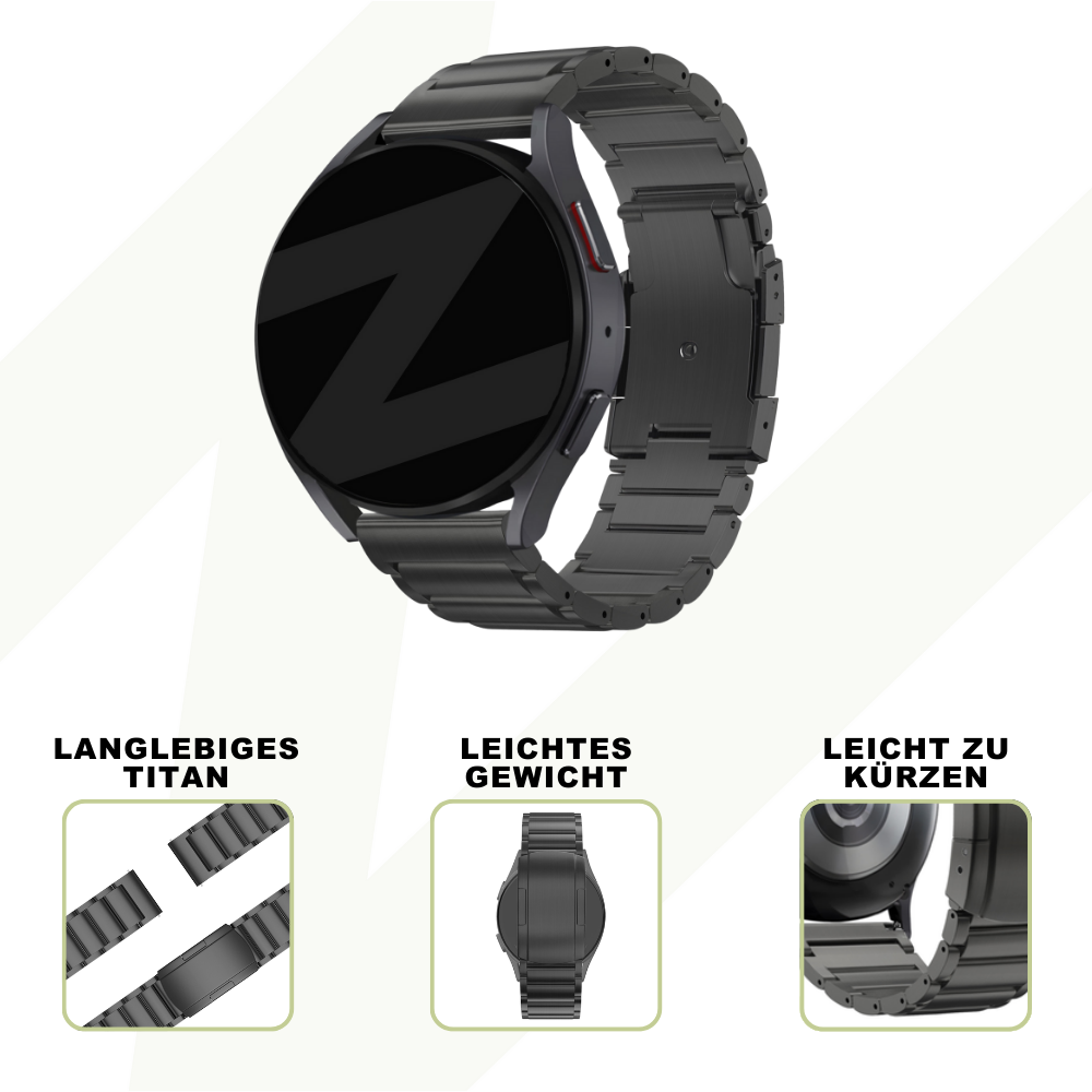 Bandz Coros Apex 2 Pro Titanium Link Strap (Black)
