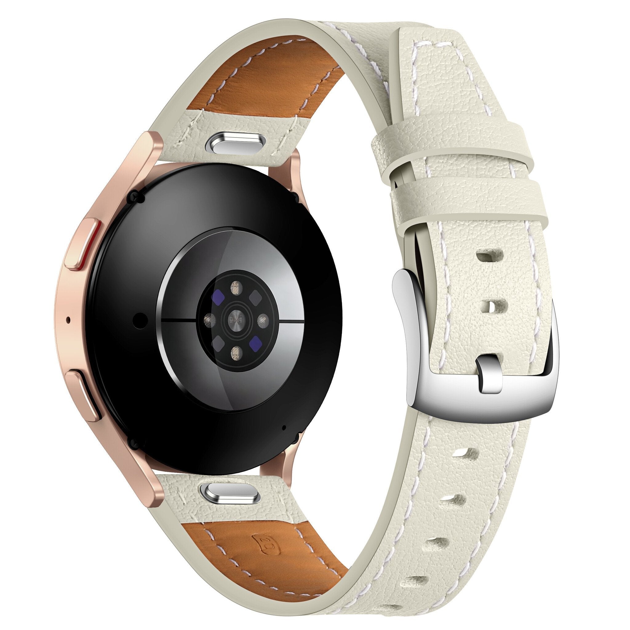 Withings Steel HR - 40mm 'One Push' Leather Strap (Beige)
