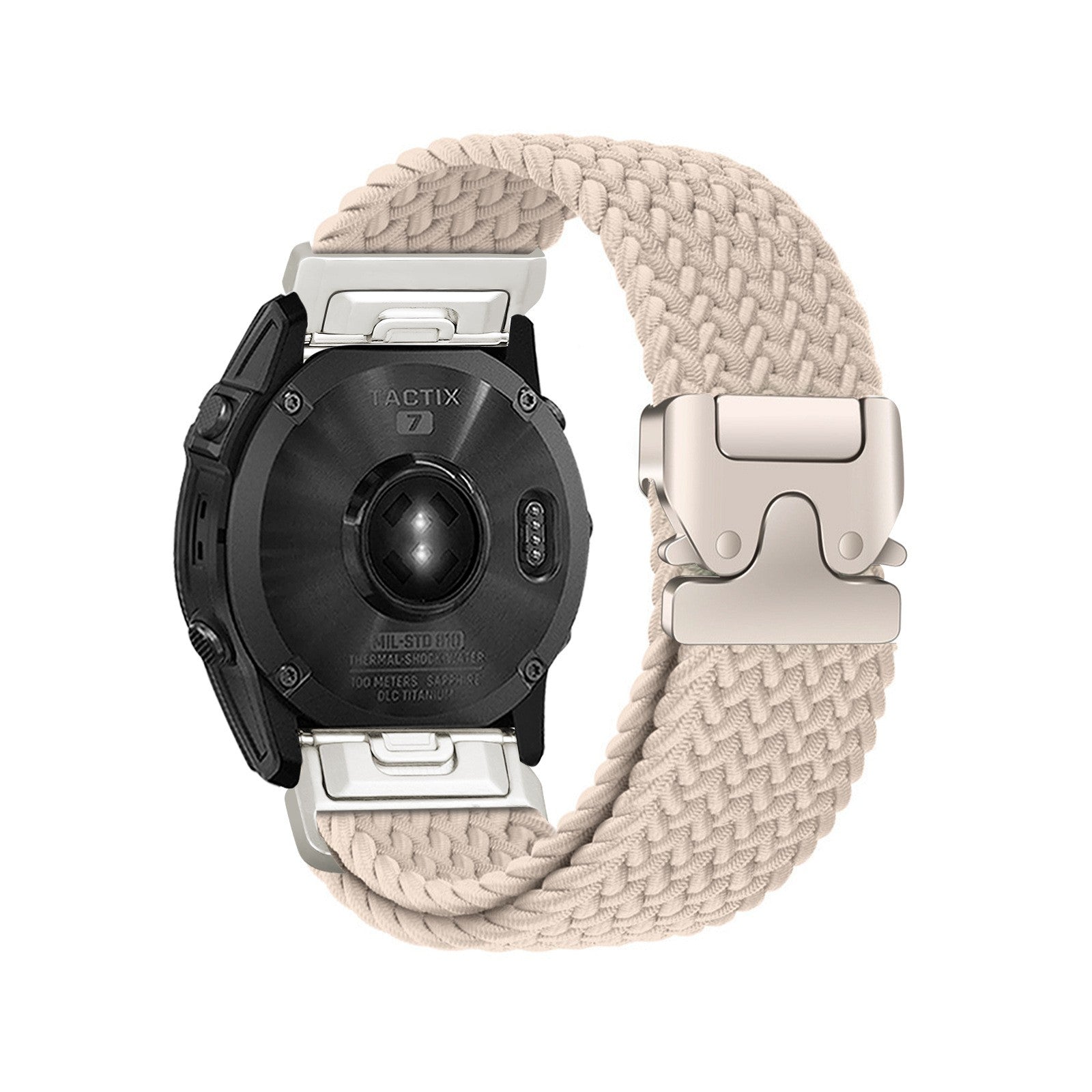 Garmin Fenix 5s Braided Strap P-Buckle (Beige)