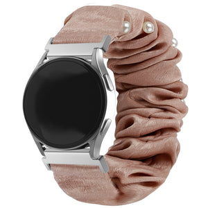 Samsung Gear Sport Scrunchie Strap (Beige with Pearls)