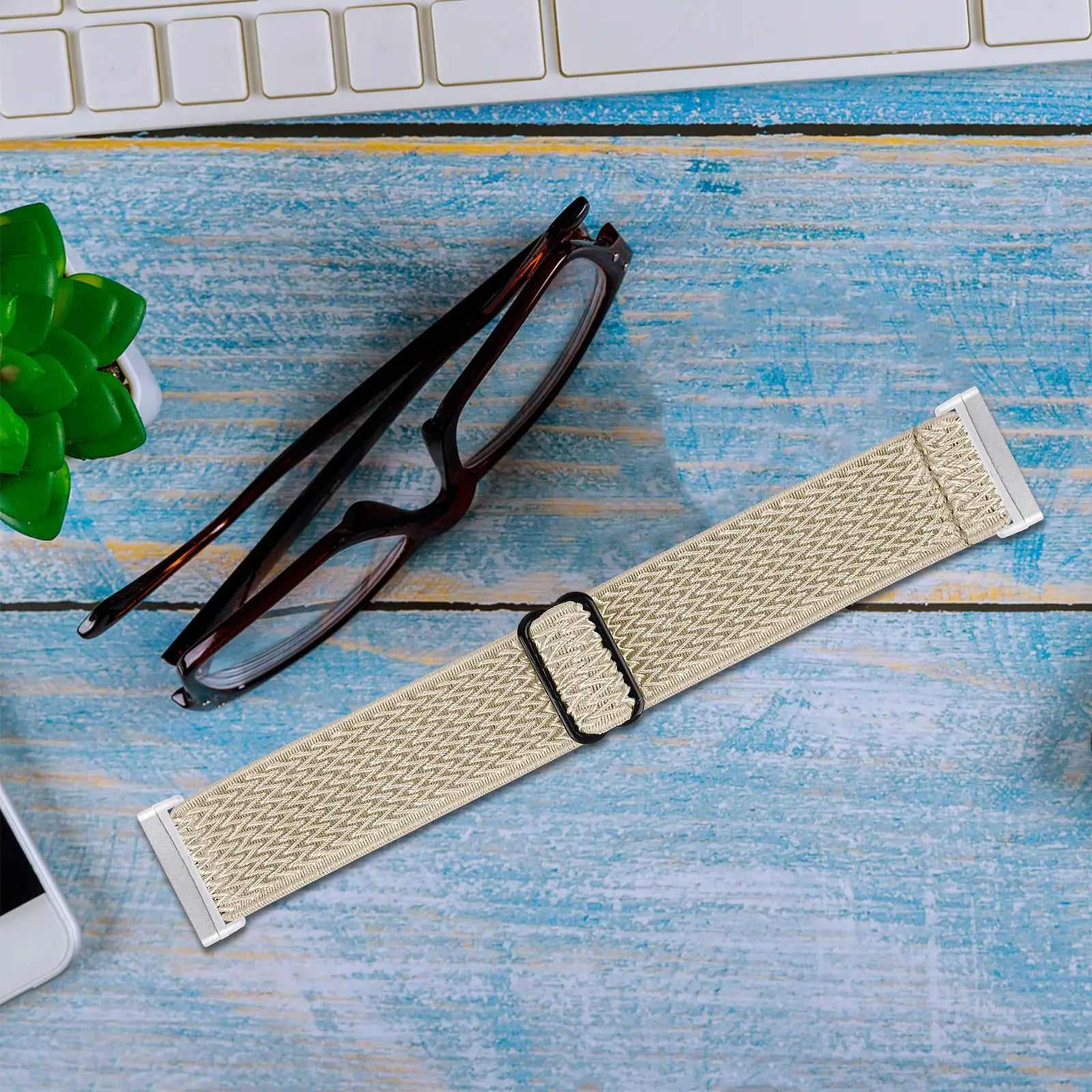 Fitbit Sense 2 Elastic Strap (Beige)