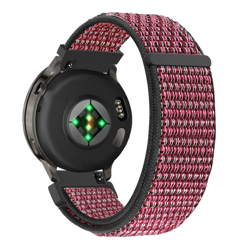 Bandz Garmin Vivomove Style Nylon Loop Strap (Crimson Berry)