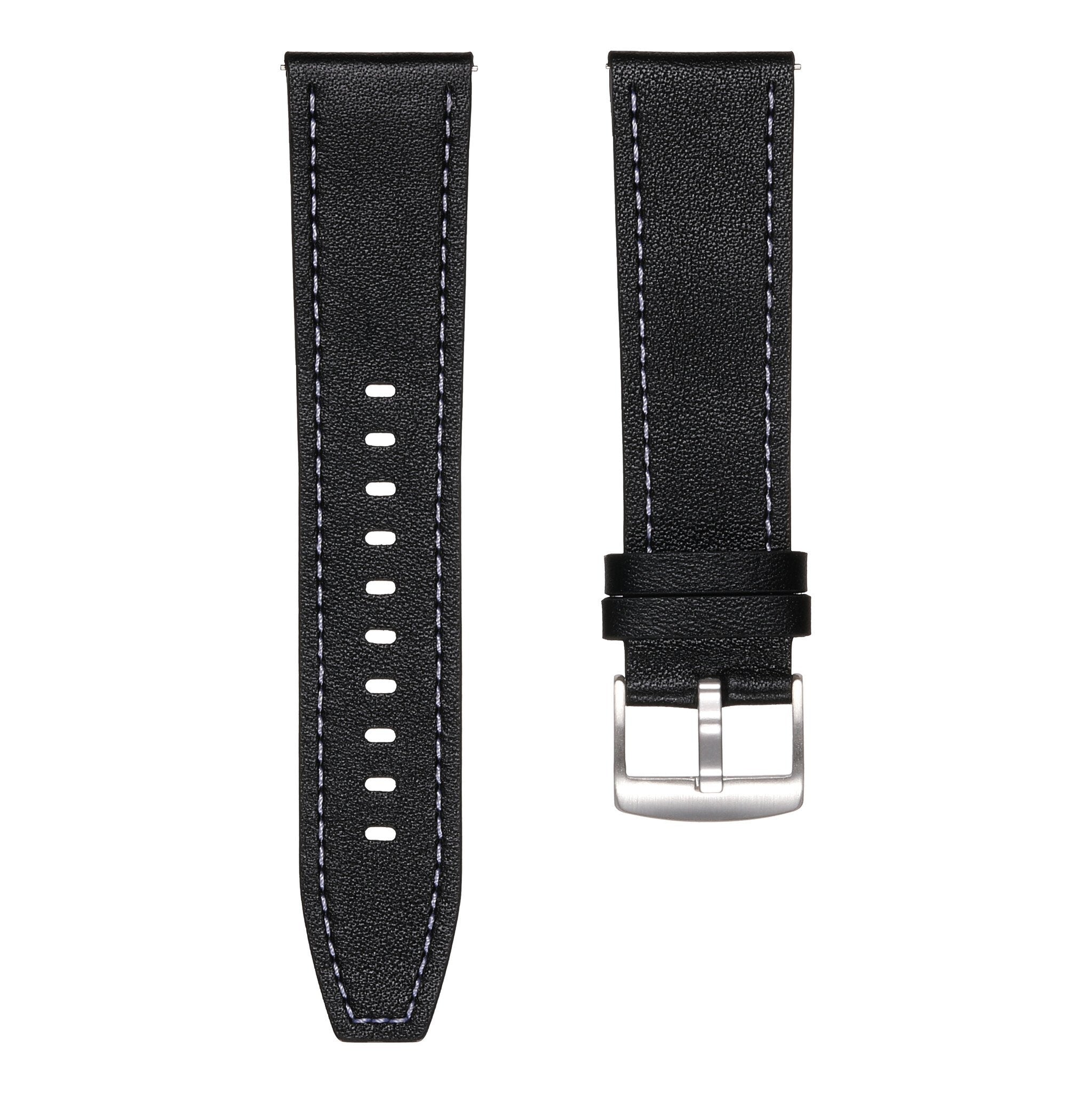 OnePlus Watch 3 'One Push' Leather Strap (Black)