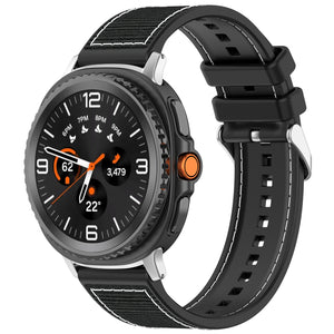 Samsung Galaxy Watch 8 - 44mm Nylon Hybrid Strap (Black)