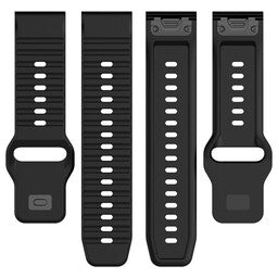 Garmin Instinct 3 - 50mm Outdoor Silicone Strap (Black)