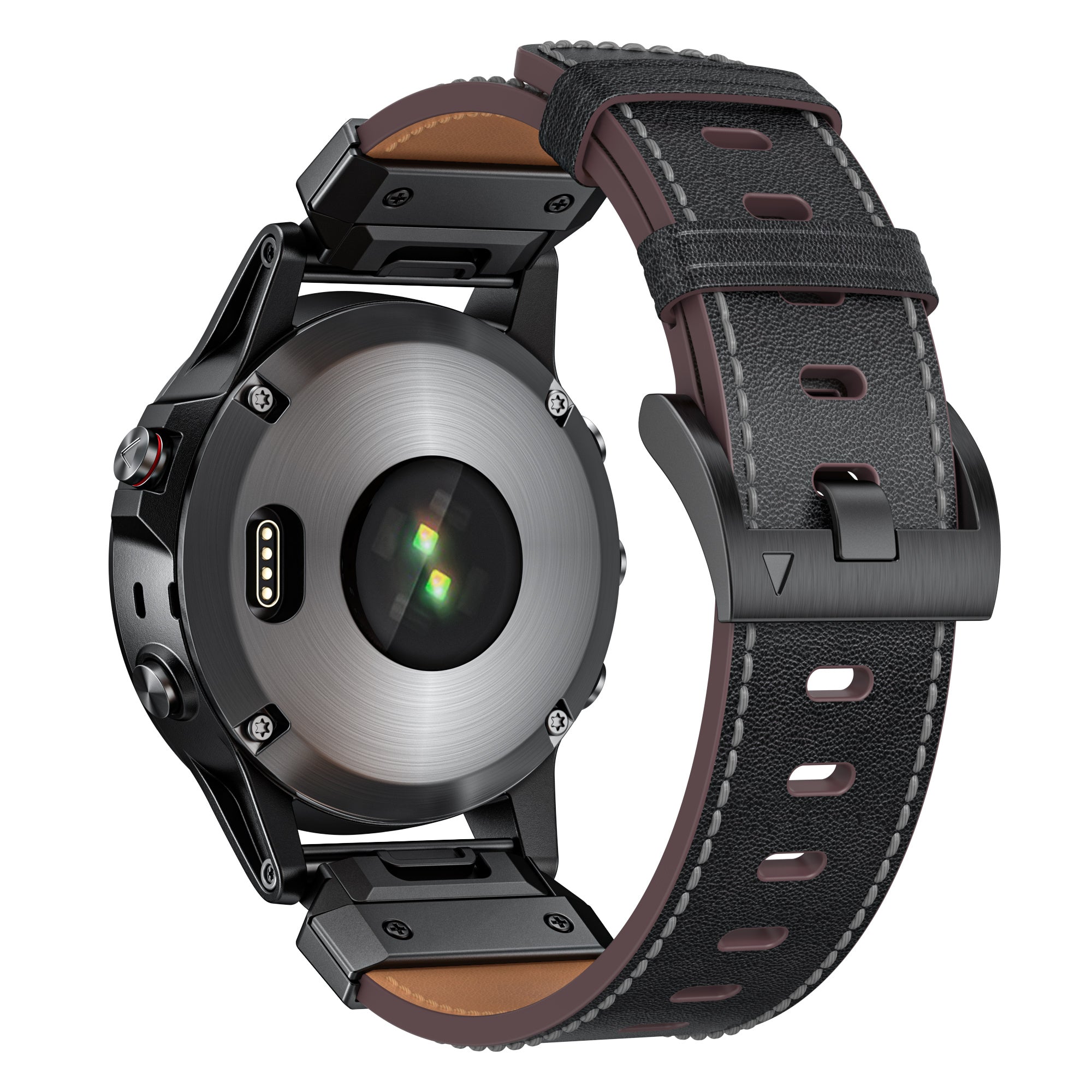 Garmin Instinct 3 - 50mm Genuine Leather Strap (Black)