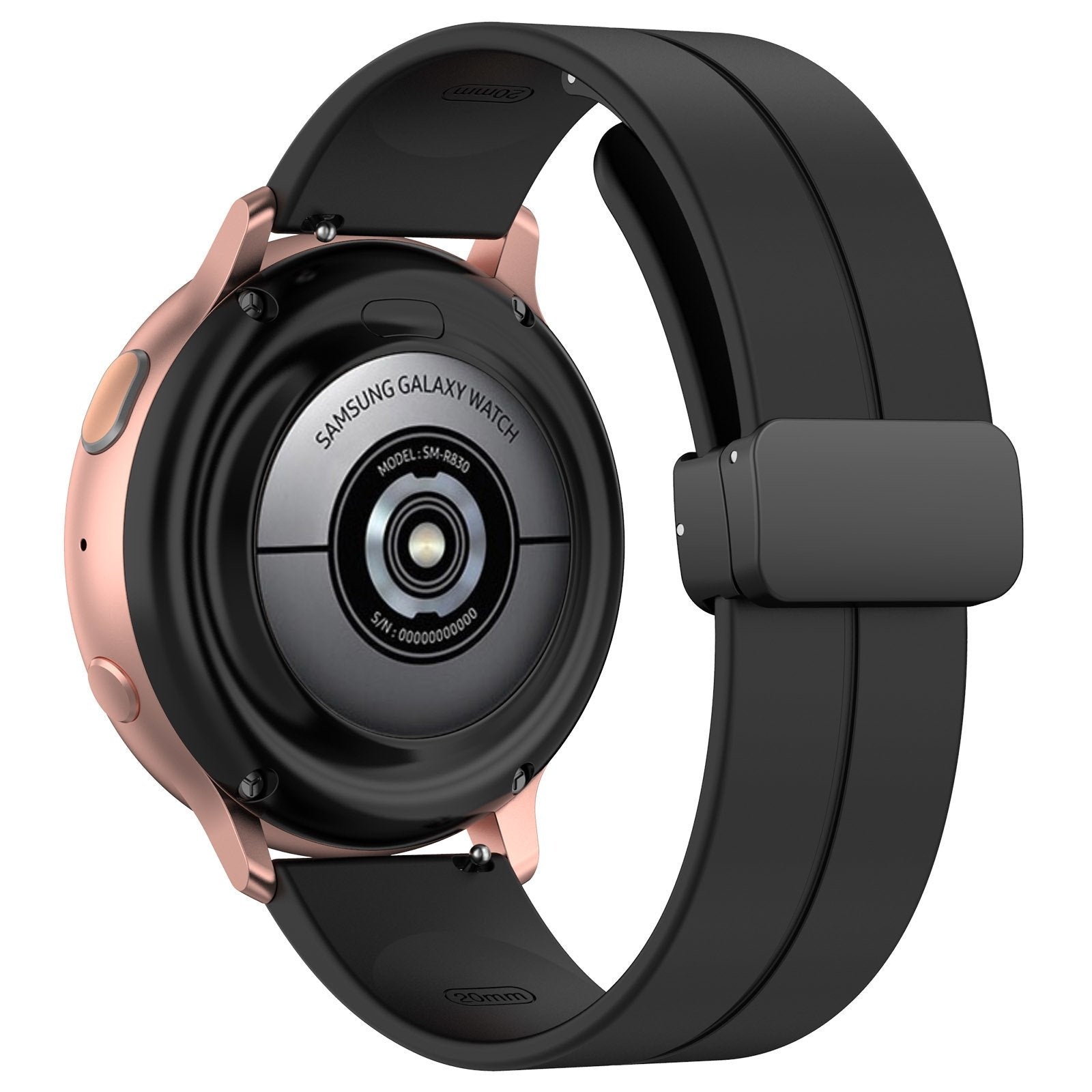 Suunto Race (S) D-Buckle Silicone Strap (Black)