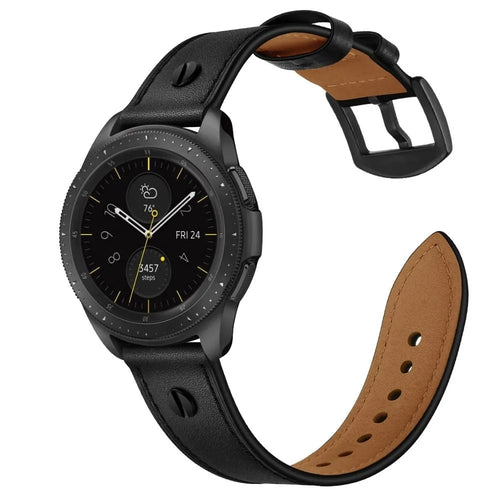 Coros Apex 2 Leather Strap with Screw (Black)