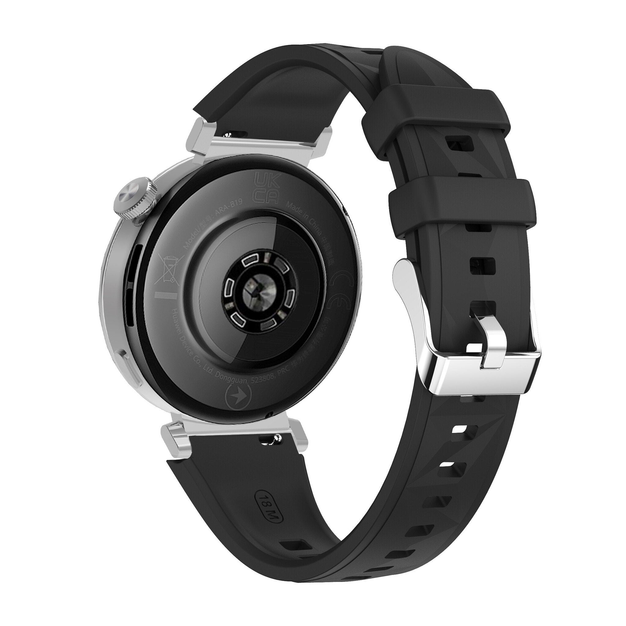 Huawei Watch 5 - 42mm Premium Silicone Strap (Black)