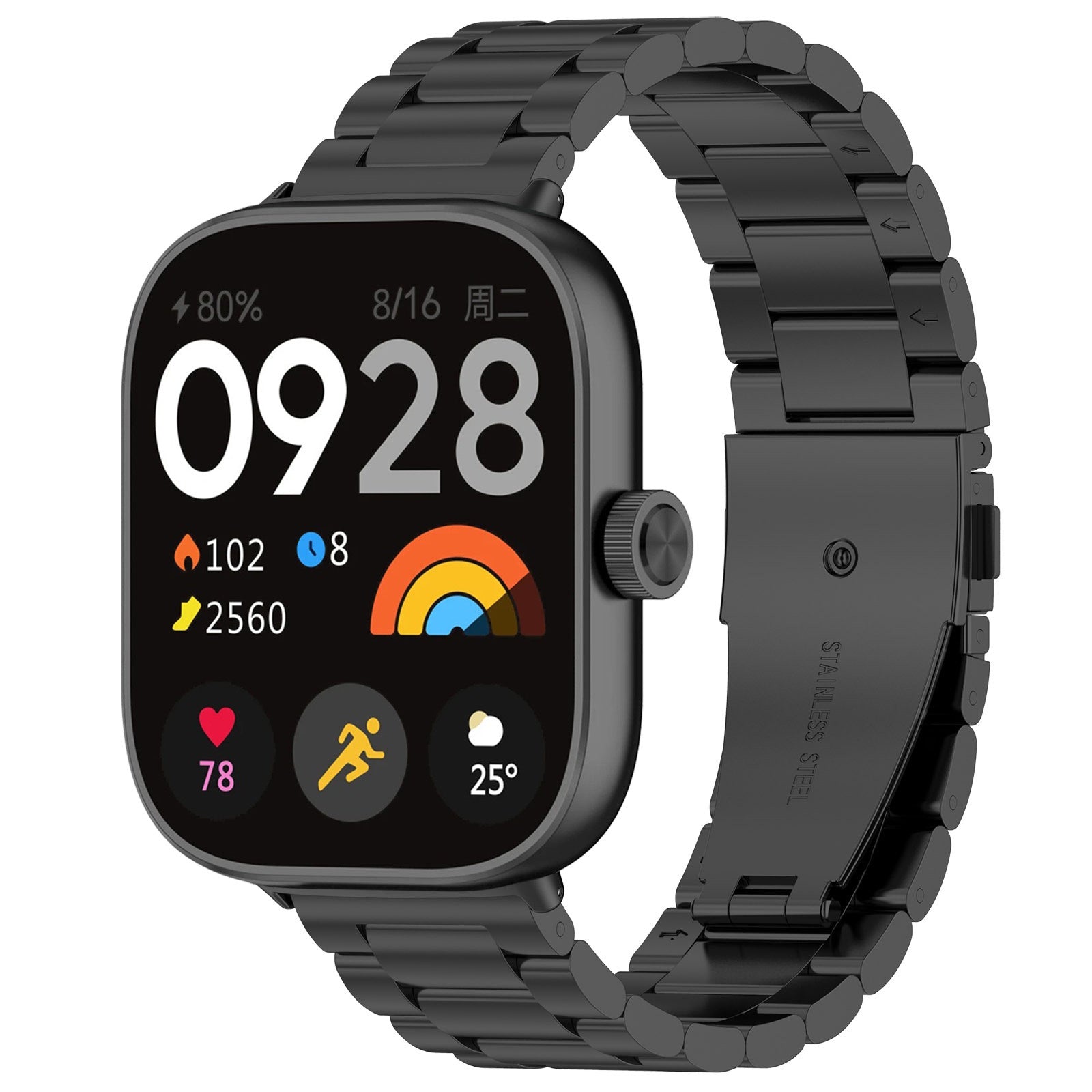 Redmi Watch 5 Steel Strap (Black)